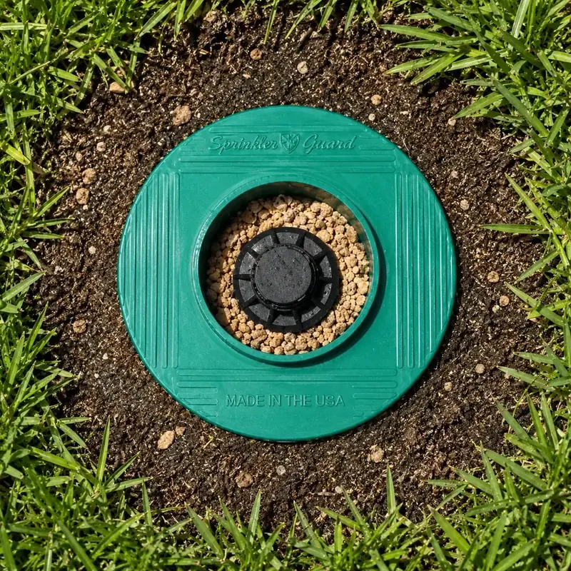 Step 1: Sprinkler-Guard installed with the sprinkler head exposed