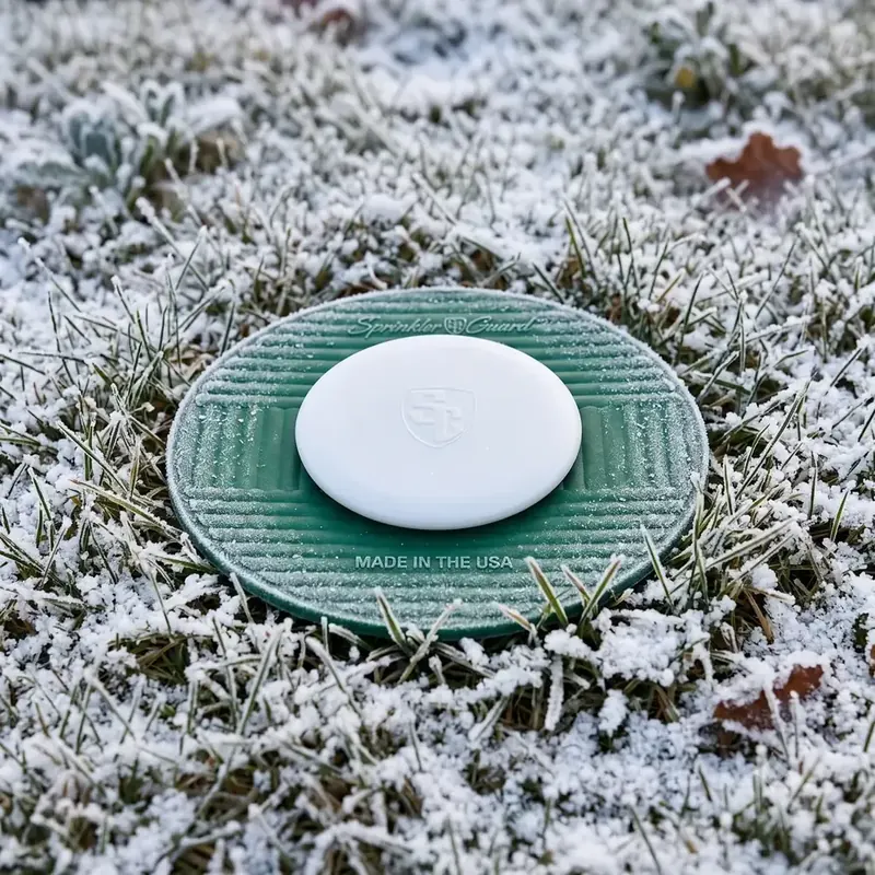 Step 3: cover sealing the head through winter snow